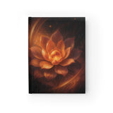 Solavive–Moondrift Cosmic Bloom Work™ Flip Journal | 128 Blank Pages | Interactive 2-in-1 Lotus Notebook for Personal Growth & Reflection | 5x7 Matte Cover | Gift-Ready (For Her or You)