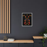 Rein in Ray-Bans: The Kitsune Ascends – Framed 18x24 Canvas | (Final Form Collector Drop) | Celestial Kitsune Wall Art | (FSC-Certified Wood) | International Shipping Available