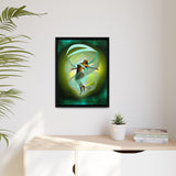 Never Contained | Framed 18x24 Canvas | Divine Feminine Air Sign Wall Art (Gemini, Libra, Aquarius) | (FSC-Certified Wood) | International Shipping Available