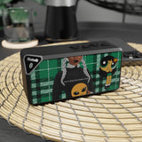 Your Fave Travel Merch | Buttercup Pow Skull Anime Green Plaid (Naija Green Version) Bluetooth Speaker