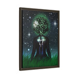 The One With the Mother | Framed 18x24 Canvas | Divine Feminine Cosmic Art for Earth Signs : Taurus, Virgo, Capricorn | (FSC-Certified Wood) | International Shipping Available