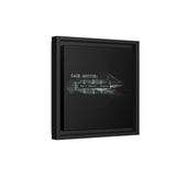 Sage Advice: don’t absorb...observe. – Framed 10x10 Canvas | Minimalist Wall Art for Boundaries + Stillness (FSC-certified wood) | International Shipping Available