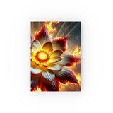 54 Mondays Project™ | @MaxGardenGalax | Cosmic Bloom Celestial Flower Hard Backed Journal | Inspiration for Dreamers (Blank) | Sun 001