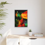 Submission To The Reset – Framed 18x24 Canvas | Divine Feminine Fire Sign Wall Art (Aries, Leo, Sagittarius) | (FSC-Certified Wood) | International Shipping Available