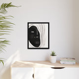 Spilt Milque – Afro-Modern Framed Canvas Art | Bold Gift for Creatives & Art Lovers (FSC-Certified Wood) | International Shipping Available