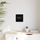 Sage Advice: don’t absorb...observe. – Framed 10x10 Canvas | Minimalist Wall Art for Boundaries + Stillness (FSC-certified wood) | International Shipping Available