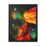 Submission To The Reset – Framed 18x24 Canvas | Divine Feminine Fire Sign Wall Art (Aries, Leo, Sagittarius) | (FSC-Certified Wood) | International Shipping Available
