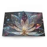 54 Mondays Project™ | @MaxGardenGalax | Cosmic Bloom Laminated Journal Trio 3-Pack – Sun, Moon, Stars Edition | Perforated Pages For Easy Tear Out | 450 Pages In All