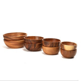 @BuyMartianHome | Handmade Acacia Wood Bowls (Various sizes) | Natural Rustic Finish for Meals, Tea, or Coffee
