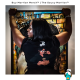 Your Fave Saucy Martian™ Travel Merch | My Life Is Dope T-Shirt |  (Queen On Back 2)