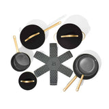 Beautiful Black Sesame 12-Piece Ceramic Non-Stick Cookware Set | NEW IN BOX | SOLD OUT IN STORES - ONE LEFT