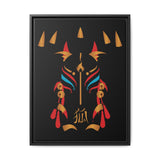 Rein in Ray-Bans: The Kitsune Ascends – Framed 18x24 Canvas | (Final Form Collector Drop) | Celestial Kitsune Wall Art | (FSC-Certified Wood) | International Shipping Available