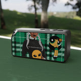 Your Fave Travel Merch | Buttercup Pow Skull Anime Green Plaid (Naija Green Version) Bluetooth Speaker