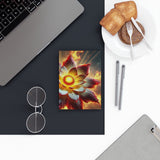 54 Mondays Project™ | @MaxGardenGalax | Cosmic Bloom Celestial Flower Hard Backed Journal | Inspiration for Dreamers (Blank) | Sun 001