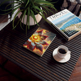 54 Mondays Project™ | @MaxGardenGalax | Cosmic Bloom Celestial Flower Hard Backed Journal | Inspiration for Dreamers (Blank) | Sun 001