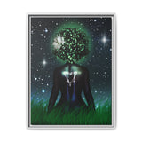 The One With the Mother | Framed 18x24 Canvas | Divine Feminine Cosmic Art for Earth Signs : Taurus, Virgo, Capricorn | (FSC-Certified Wood) | International Shipping Available