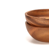 @BuyMartianHome | Handmade Acacia Wood Bowls (Various sizes) | Natural Rustic Finish for Meals, Tea, or Coffee