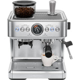 Chefman Crema Supreme 15-Bar Espresso Machine w/ Built-In Grinder, Steam Wand & 3L Water Tank – Stainless Steel