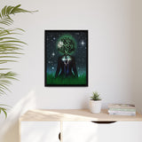 The One With the Mother | Framed 18x24 Canvas | Divine Feminine Cosmic Art for Earth Signs : Taurus, Virgo, Capricorn | (FSC-Certified Wood) | International Shipping Available