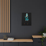 Rein in Ray-Bans: The Saucy Martian Vixen – Framed 18x24 Canvas | Kitsune Loungewear Wall Art | Divine Feminine Energy | Curvy Cosmic Warrior | (FSC-Certified Wood) | International Shipping Available