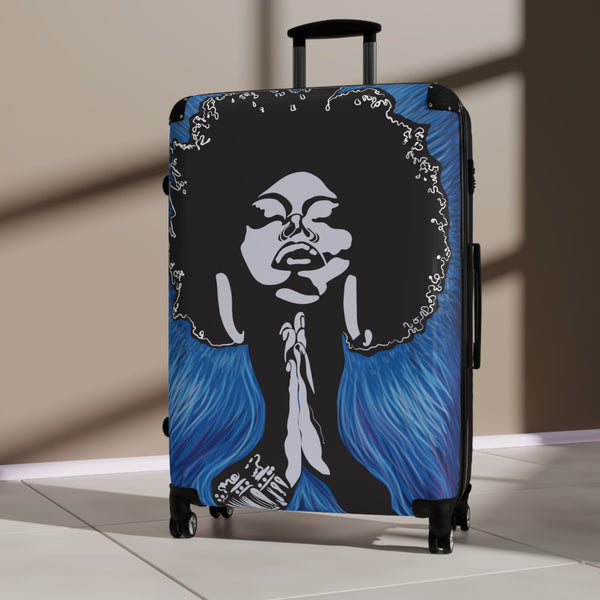 Buy Martian Merch™ | Ribbie's Creations™ Organic Soul Hard-Shell Suitcase w/ 360° Swivel Wheels & Adjustable Telescopic Handle (Various Sizes)