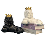 Popular Royal Legacy King Lion | Crowned Leo Zodiac Resin Sculpture Decor | Decorations for Home Office & Porch | Gifts for Leos and Lion Enthusiasts