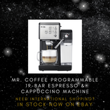 🔥 Mr. Coffee One-Touch Espresso Machine | Cappuccino Maker | SHIPS FAST 📦