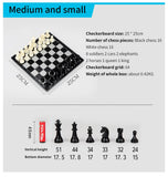Portable Magnetic Chess, Backgammon & Checkers Set – Large Board for Travel & Entertainment | Perfect Christmas Gift for Adults & Kids