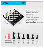 Portable Magnetic Chess, Backgammon & Checkers Set – Large Board for Travel & Entertainment | Perfect Christmas Gift for Adults & Kids