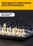 Portable Magnetic Chess, Backgammon & Checkers Set – Large Board for Travel & Entertainment | Perfect Christmas Gift for Adults & Kids