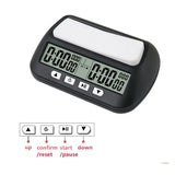 M5TC Professional Chess Clock – Compact Digital Timer with Count Up/Down Function, Stopwatch, and Hour Meter for Competitive Games