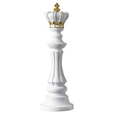 New Chess Art Statue – Elegant Chessmen Sculpture for Cabinet Decor & Artistic Accessories