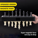 Portable Magnetic Chess, Backgammon & Checkers Set – Large Board for Travel & Entertainment | Perfect Christmas Gift for Adults & Kids