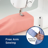 Brother LX3817 17-Stitch Portable Full-Size Sewing Machine - White