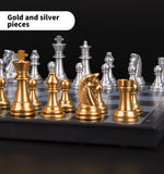 Portable Magnetic Chess, Backgammon & Checkers Set – Large Board for Travel & Entertainment | Perfect Christmas Gift for Adults & Kids