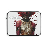 Buy Martian Merch ™ | "Femininity Is A Balance..." Laptop Sleeve (Rojo)
