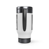 Buy Martian Merch ™ | Anime Inspired :  Tan - Ish Stainless Steel Travel Mug w/ Handle, 14oz (Black)