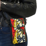 Buy Martian Merch ™ | Anime 001 Small Cell Phone Microfiber Leather Wallet (Vegan Leather Strap)