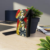 Buy Martian Merch ™ | Anime 001 Small Cell Phone Microfiber Leather Wallet (Vegan Leather Strap)