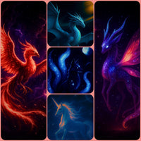 JATQ Mystical Creatures – Jupiter and the Queen™ Digital Wallpaper 5-Pack (15 Files : Android, iPhone, Tablet)