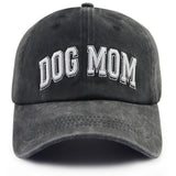 Dog Lover Baseball Cap Dog Mom Hats For Women, Adjustable Embroidered Wash Cotton Baseball Cap