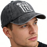 2pcs Golf Gifts Hats Par Tee Hats For Men and Women, Adjustable Embroidered Wash Cotton Unisex Baseball Cap