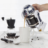 @BuyMartianHome May The 4th Be w/ U Robot French Press Coffee Pot (960 ML) | Hand Coffee Maker + Stainless Steel Frame Glass Pot | 24cm | Great Gift for Coffee + Tea Lovers