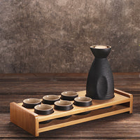 For Wine Lovers | @BuyMartianHome Ancient Style Japanese Ceramic Sake Set | Traditional Single-Cup Spirits Set