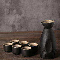 For Wine Lovers | @BuyMartianHome Ancient Style Japanese Ceramic Sake Set | Traditional Single-Cup Spirits Set