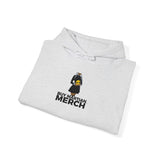 Buy Martian Merch™ Gothalina Hoodie – Embroidered Gold Martian Head | Unisex Pullover in White, Ash, Light Pink, or Light Blue