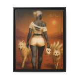 54 Mondays™ Project | Return To Nowhere – Beverly Hills Edition | Cosmic Noir Wall Art | Limited Gold Max Fuega™ Signature | FSC-Certified Framed Matte Canvas