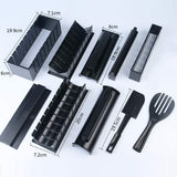 High-quality Plastic Manual Sushi Making Tool Kit with 5 Sushi Roll Molds