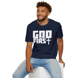Buy Martian Merch ™ | M633™ God First Souvenir T-Shirt (Unisex)