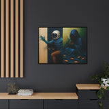 54 Mondays™ Project | Out of Sync Out of Touch – Beverly Hills Edition | Cosmic Noir Wall Art | Limited Gold Max Fuega™ Signature | FSC-Certified Framed Matte Canvas